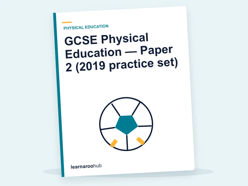GCSE Physical Education — Paper 2 (2019 practice set) — mock practice paper cover