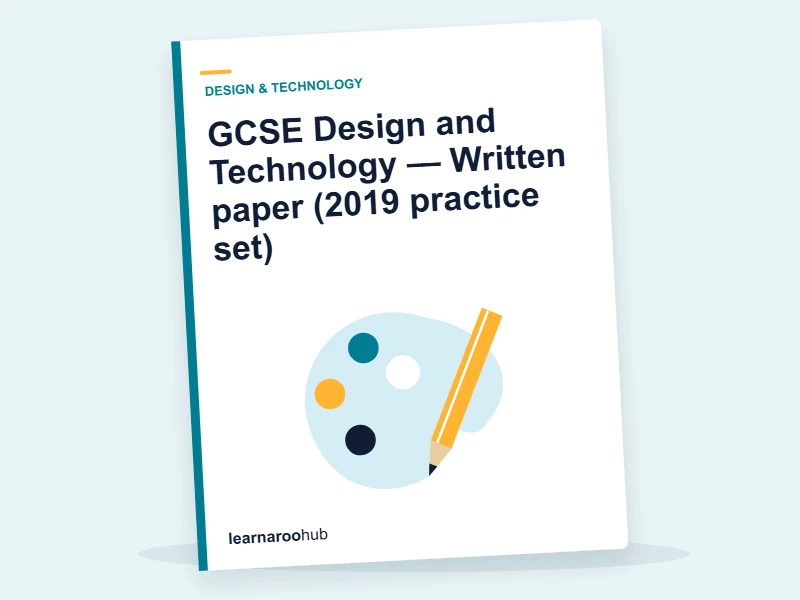 GCSE Design and Technology — Written paper (2019 practice set) — mock practice paper cover
