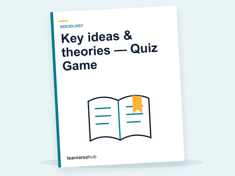 Key ideas & theories — Quiz Game — quiz cover