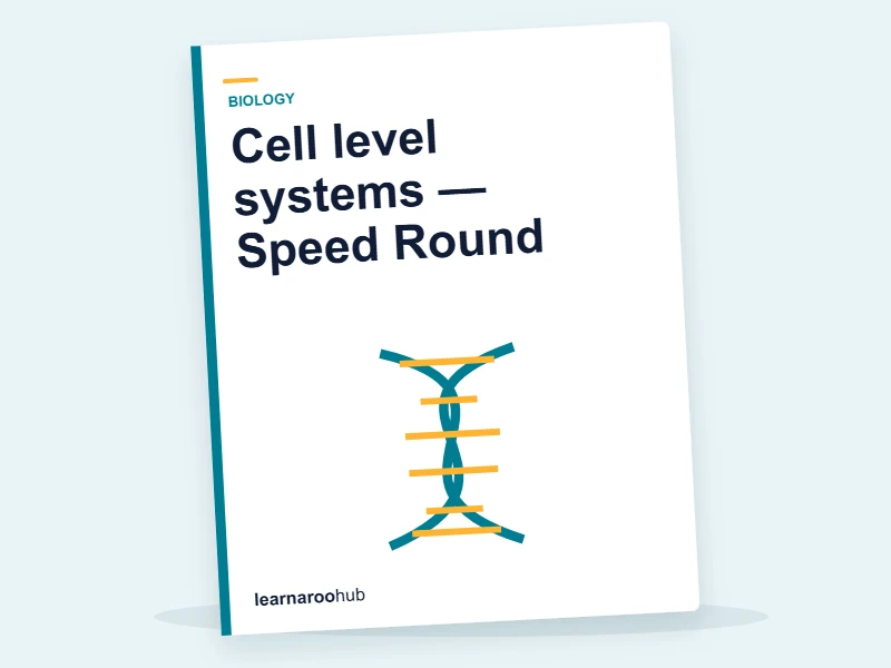 Cell level systems — Speed Round — quiz cover