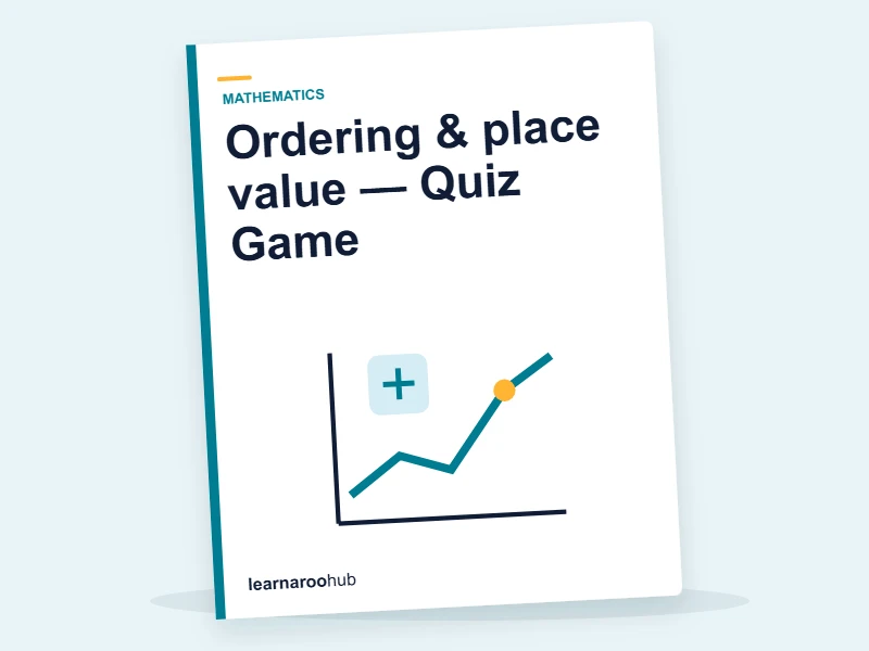 Ordering & place value — Quiz Game — quiz cover