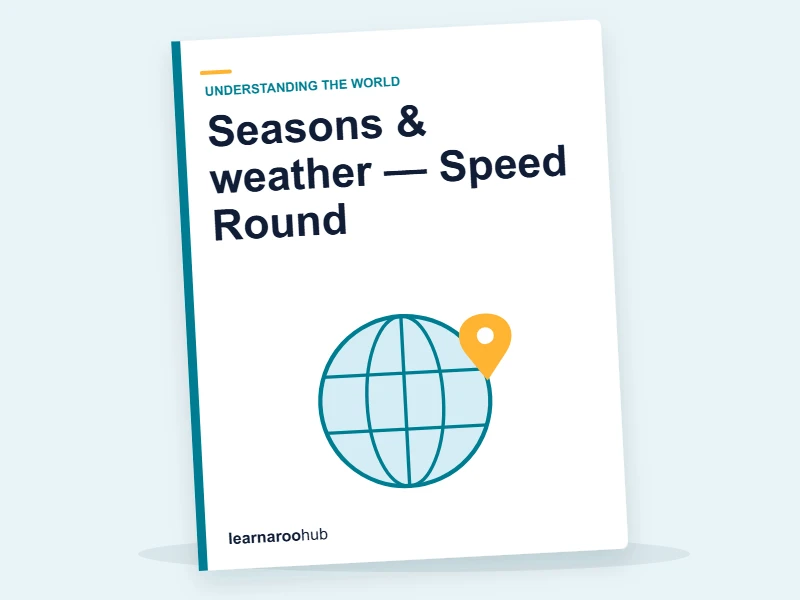 Seasons & weather — Speed Round — quiz cover