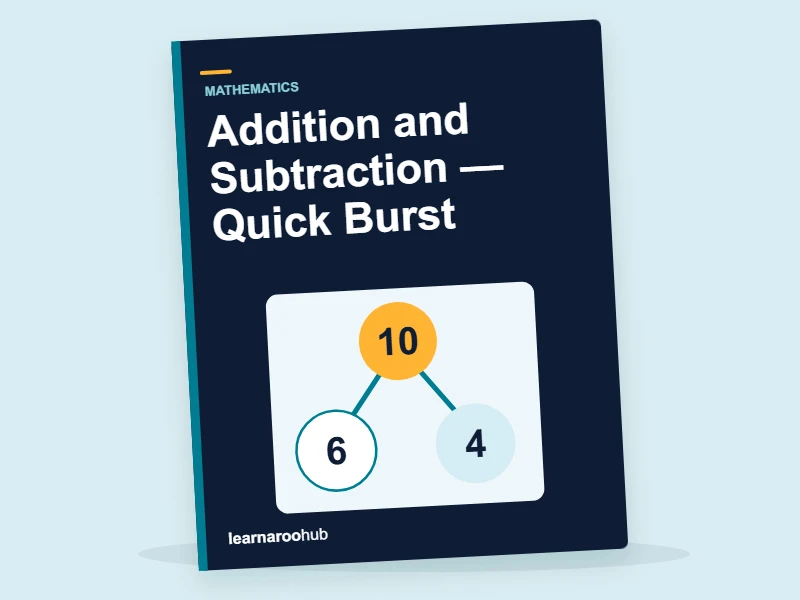 KS1 Mathematics: Addition and Subtraction — Quick Burst — activity book cover