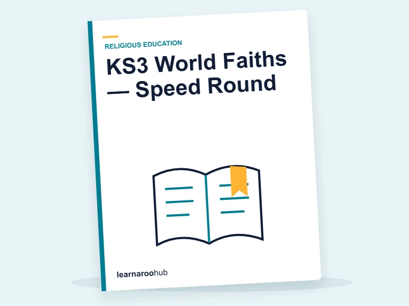 KS3 World Faiths — Speed Round — quiz cover