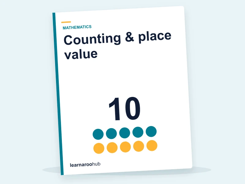 KS1 Maths — Module 1: Counting & place value — e-learning module cover