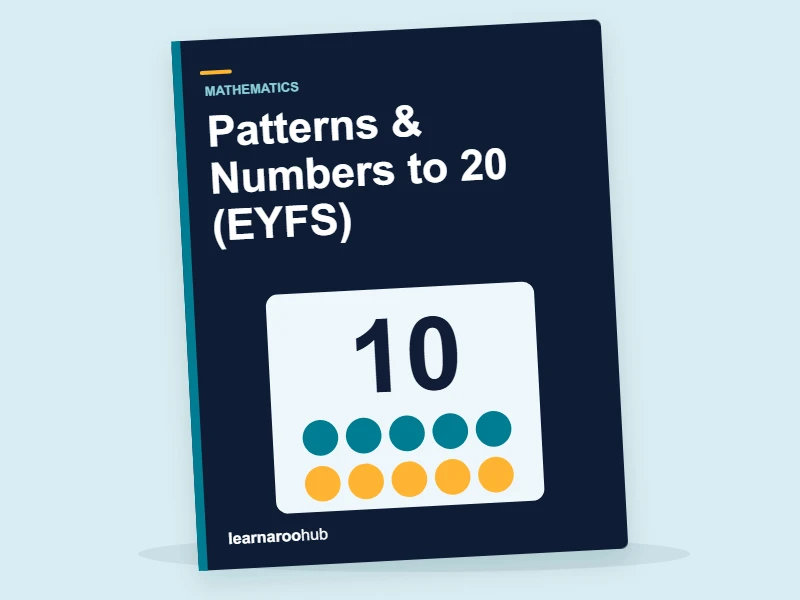 Patterns & Numbers to 20 (EYFS) — activity book cover