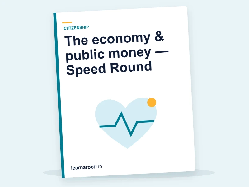 The economy & public money — Speed Round — quiz cover