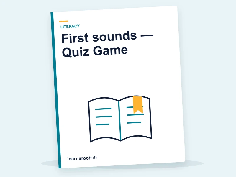 First sounds — Quiz Game — quiz cover