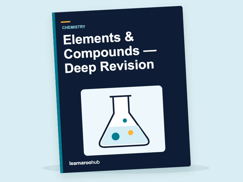 KS3 Chemistry: Elements & Compounds — Deep Revision — activity book cover
