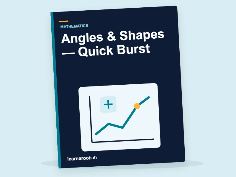 KS3 Maths: Angles & Shapes — Quick Burst — activity book cover