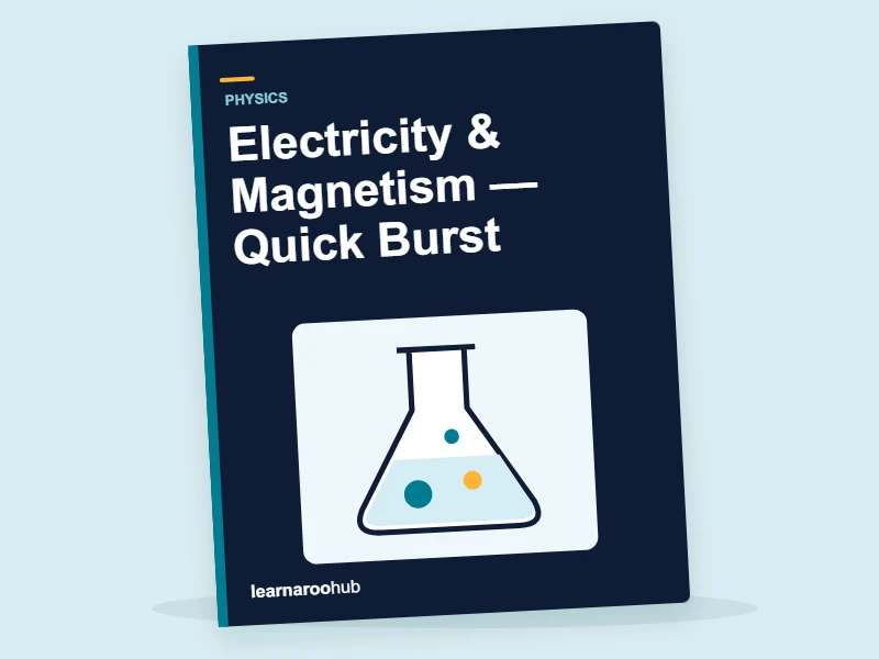 KS3 Physics: Electricity & Magnetism — Quick Burst — activity book cover
