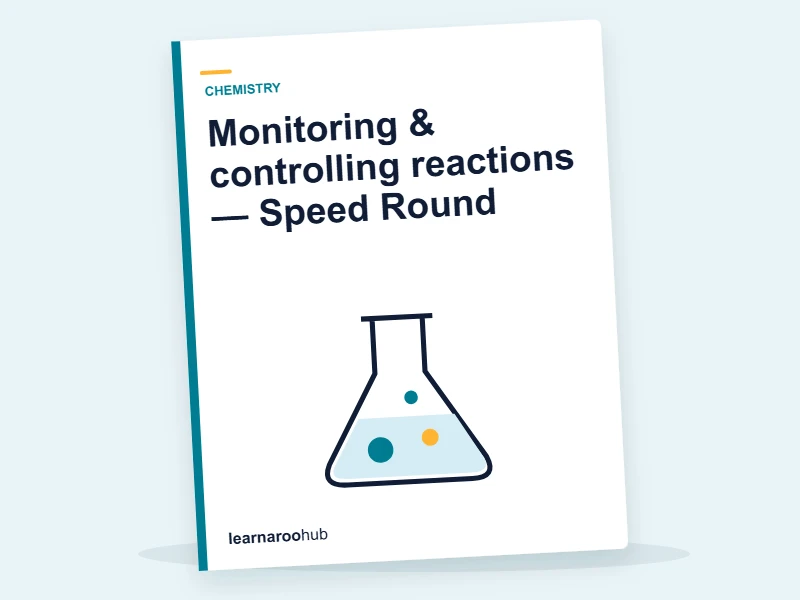 Monitoring & controlling reactions — Speed Round — quiz cover