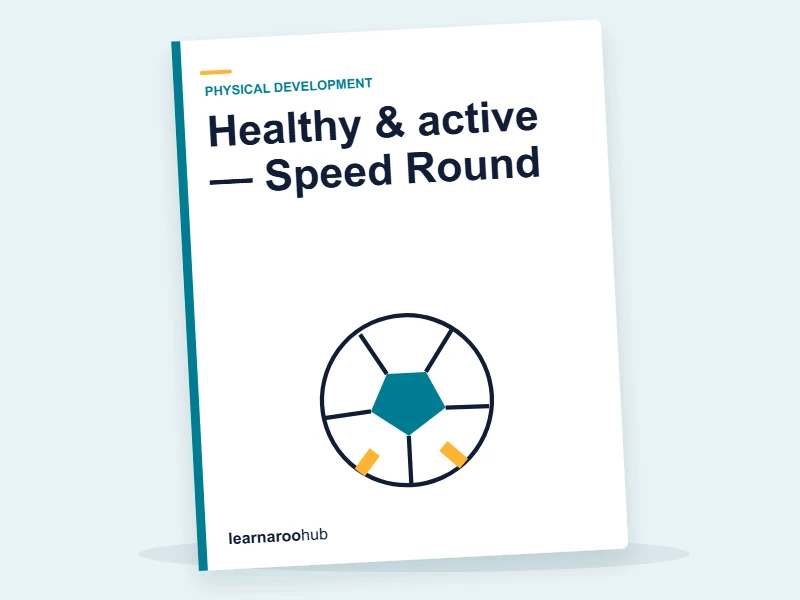 Healthy & active — Speed Round — quiz cover