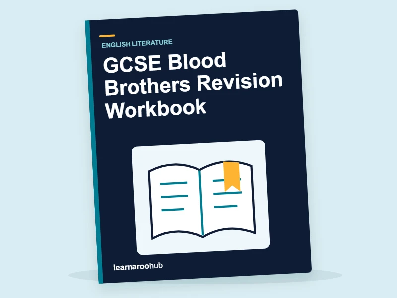 GCSE Blood Brothers Revision Workbook — activity book cover