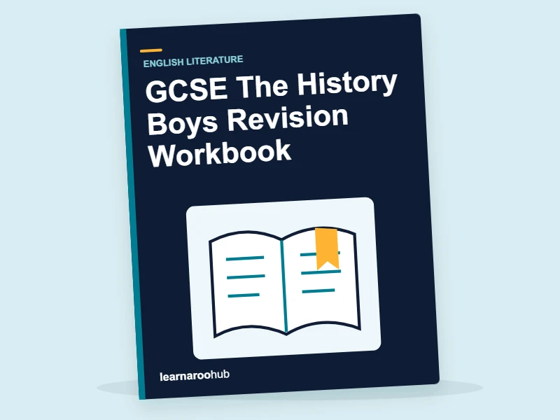 GCSE The History Boys Revision Workbook — activity book cover