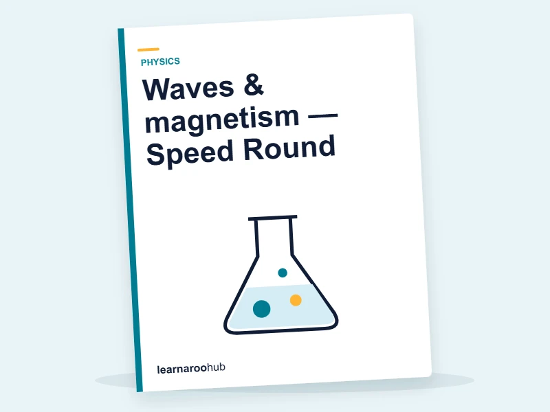 Waves & magnetism — Speed Round — quiz cover