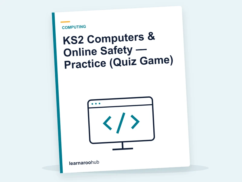 KS2 Computers & Online Safety — Practice (Quiz Game) — quiz cover