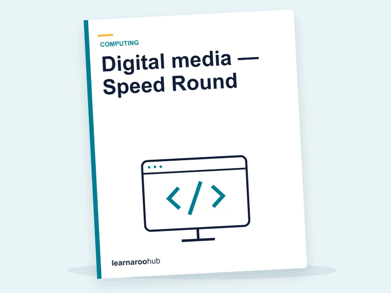 Digital media — Speed Round — quiz cover