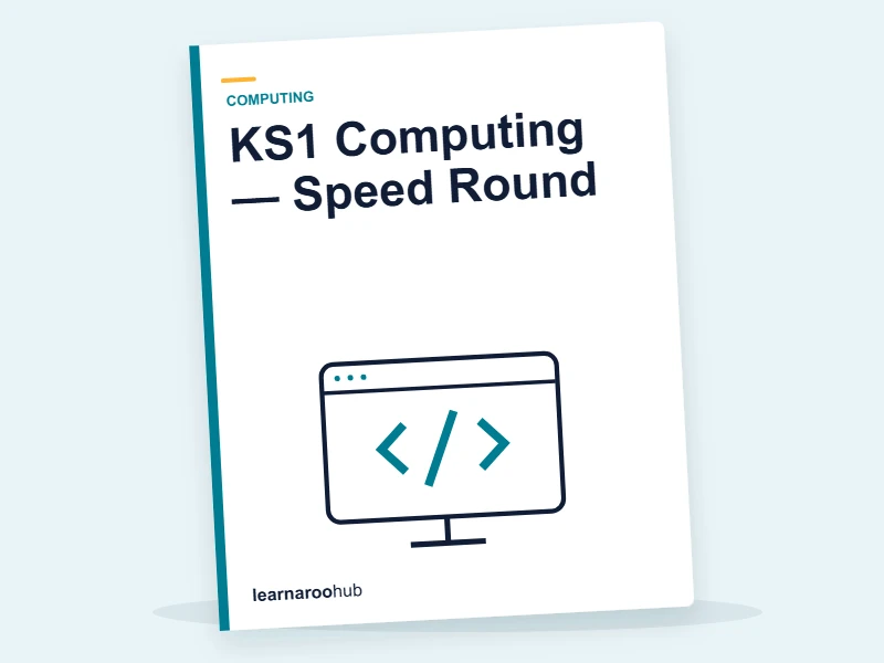 KS1 Computing — Speed Round — quiz cover