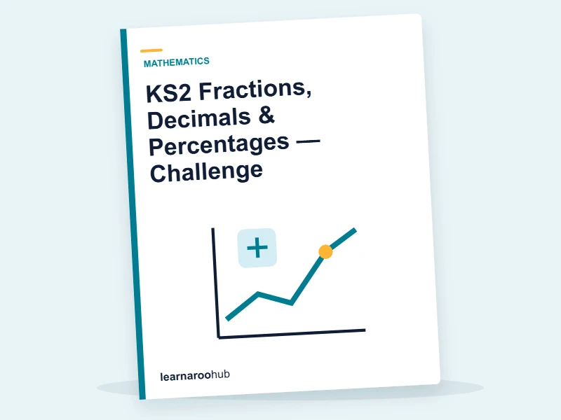 KS2 Fractions, Decimals & Percentages — Challenge — quiz cover