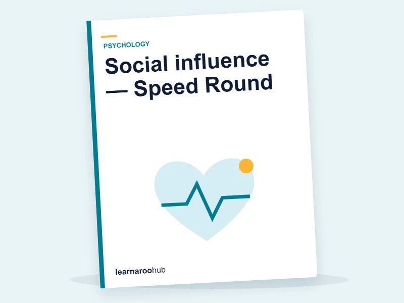 Social influence — Speed Round — quiz cover