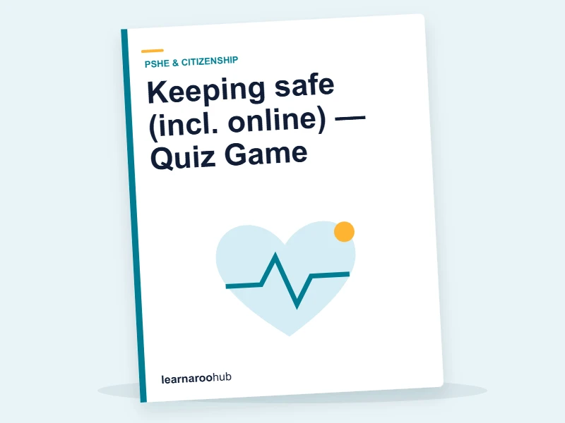Keeping safe (incl. online) — Quiz Game — quiz cover