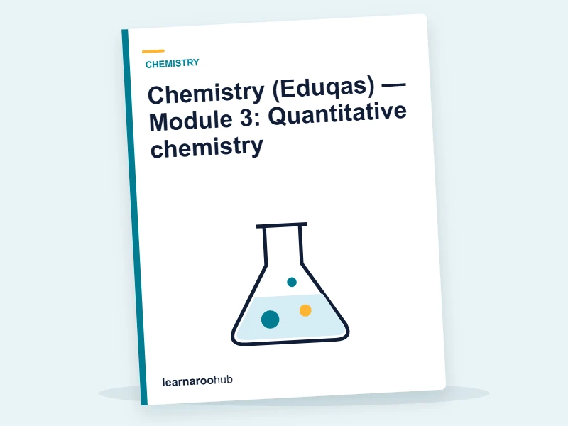 Chemistry (Eduqas) — Module 3: Quantitative chemistry — e-learning module cover