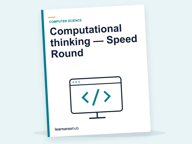 Computational thinking — Speed Round — quiz cover