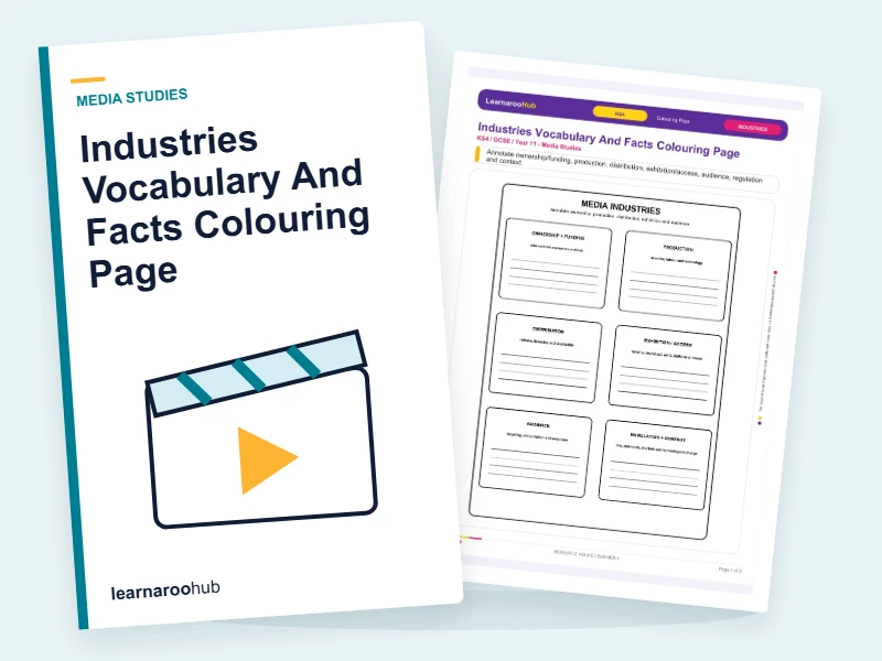 Industries Vocabulary And Facts Colouring Page — colouring sheets cover