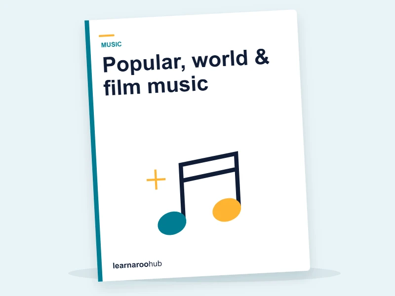 GCSE Music — Module 6: Popular, world & film music — e-learning module cover