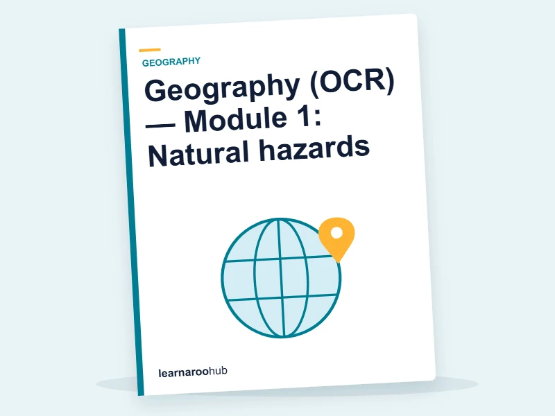 Geography (OCR) — Module 1: Natural hazards — e-learning module cover