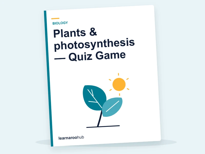 Plants & photosynthesis — Quiz Game — quiz cover