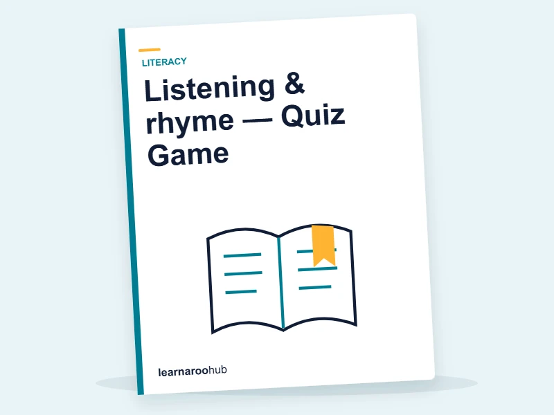 Listening & rhyme — Quiz Game — quiz cover