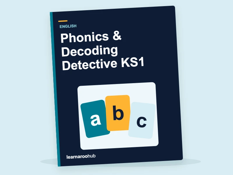 Phonics & Decoding Detective KS1 — activity book cover