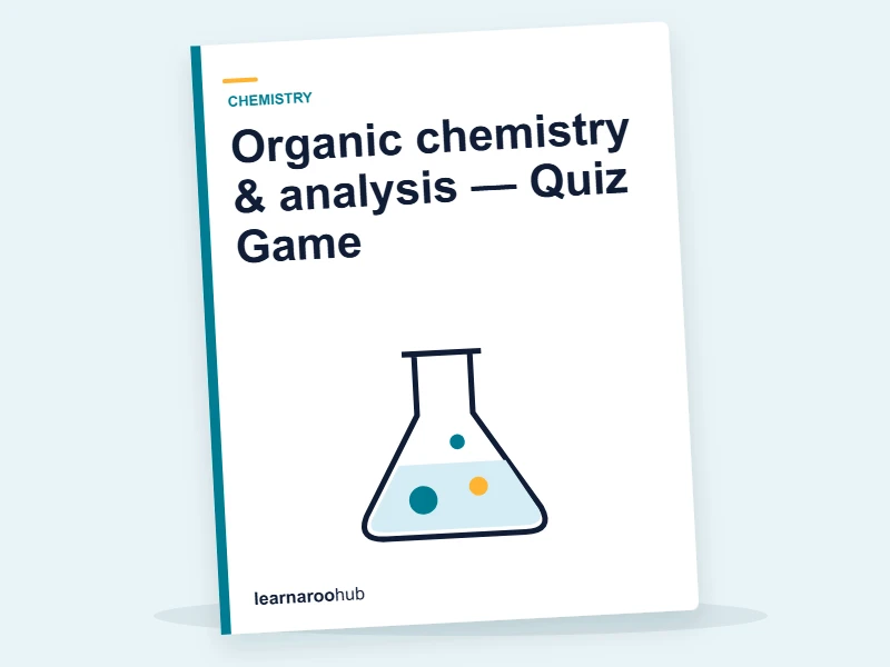Organic chemistry & analysis — Quiz Game — quiz cover