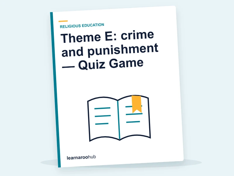 Theme E: crime and punishment — Quiz Game — quiz cover
