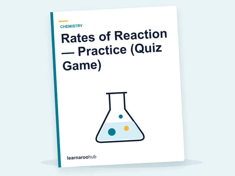 Rates of Reaction — Practice (Quiz Game) — quiz cover