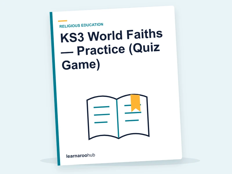 KS3 World Faiths — Practice (Quiz Game) — quiz cover