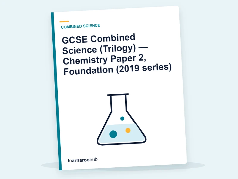GCSE Combined Science (Trilogy) — Chemistry Paper 2, Foundation (2019 series) — mock practice paper cover