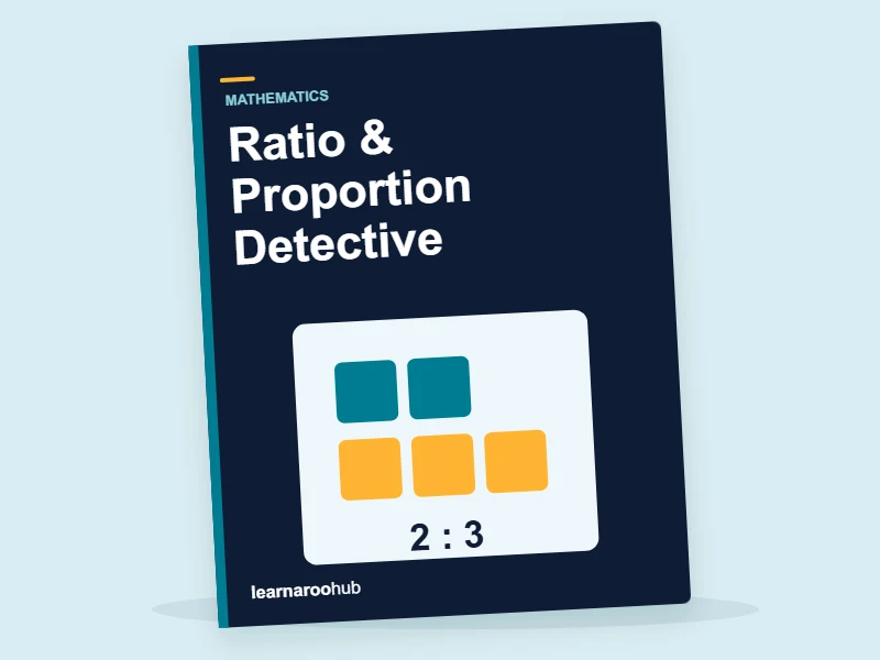 Ratio & Proportion Detective — activity book cover