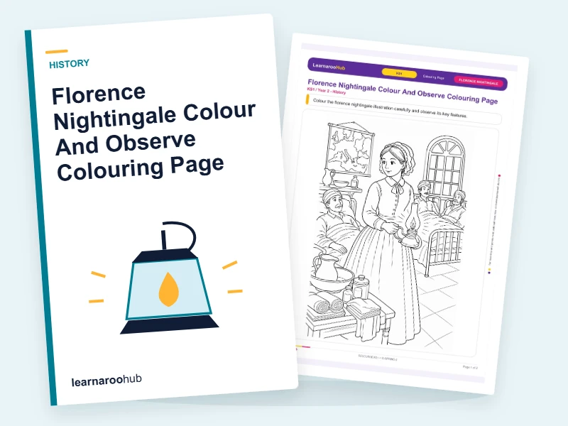Florence Nightingale Colour And Observe Colouring Page — colouring sheets cover