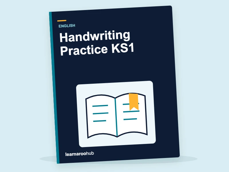 Handwriting Practice KS1 — activity book cover