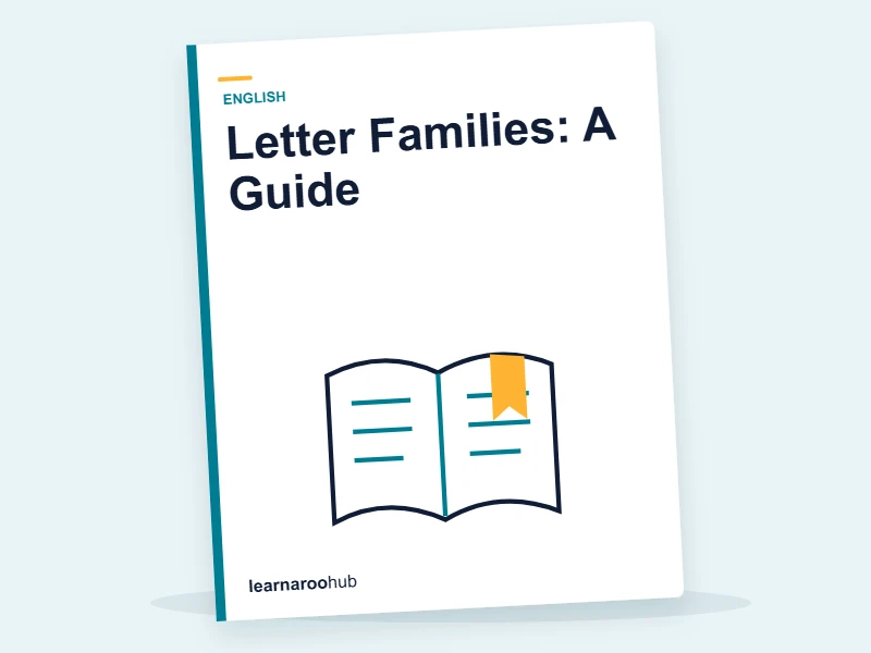 Letter Families: A Guide — e-learning module cover