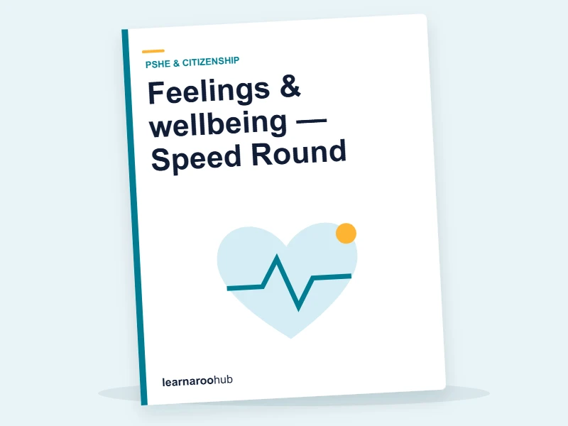 Feelings & wellbeing — Speed Round — quiz cover