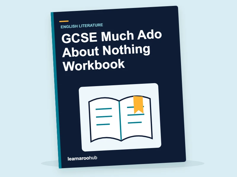 GCSE Much Ado About Nothing Workbook — activity book cover