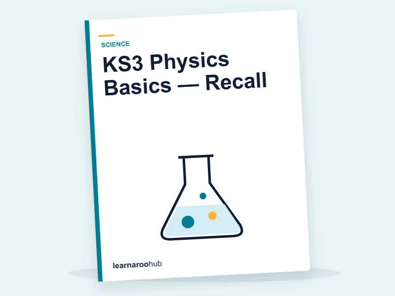 KS3 Physics Basics — Recall — quiz cover
