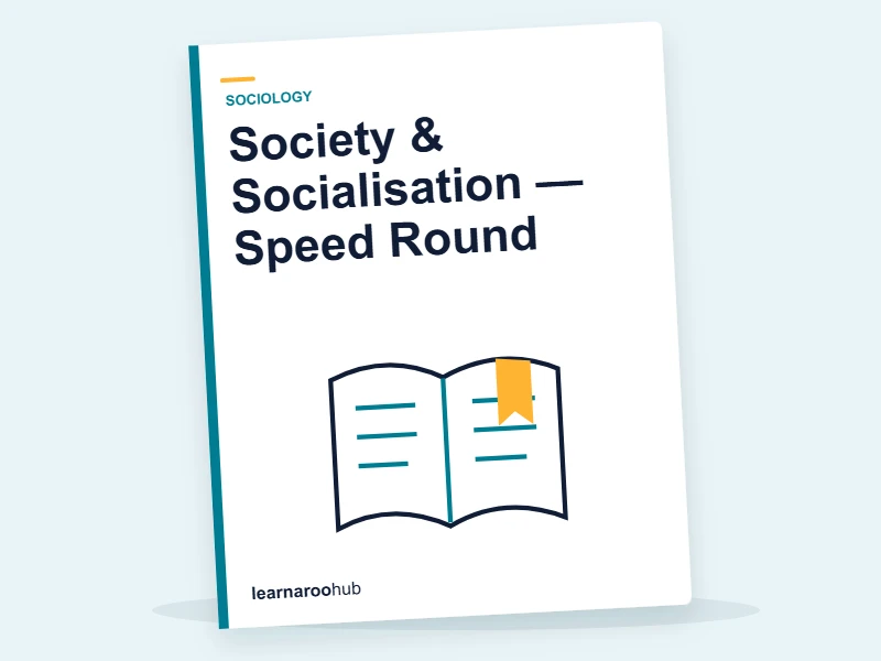 Society & Socialisation — Speed Round — quiz cover