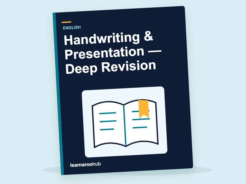 KS2 English: Handwriting & Presentation — Deep Revision — activity book cover