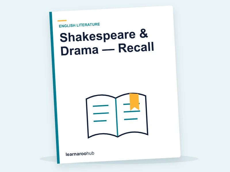 Shakespeare & Drama — Recall — quiz cover