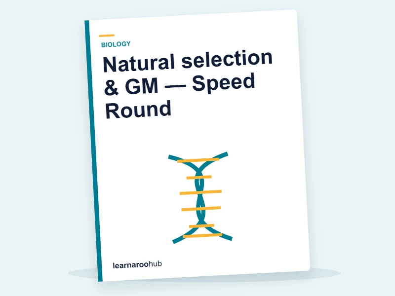 Natural selection & GM — Speed Round — quiz cover